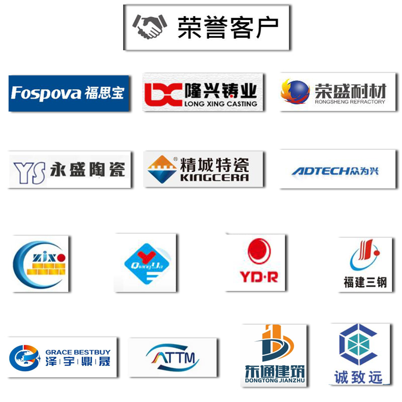 鋁礬土熟料|高鋁細粉|骨料廠家榮譽客戶圖 鋁礬土熟料|高鋁細粉|骨料廠家榮譽客戶圖