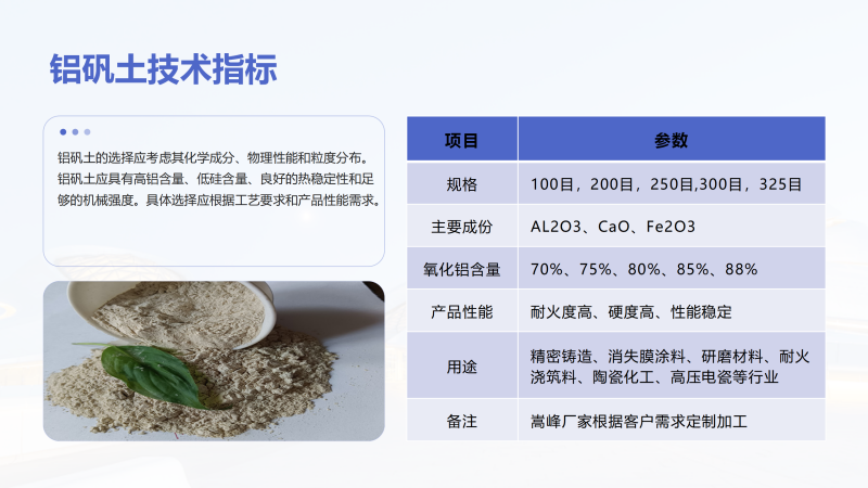 耐火澆筑料用鋁礬土|熟料|高鋁細粉|骨料|澆筑料|鑄造用|消失膜用鋁礬土廠家技術指標圖 耐火澆筑料用鋁礬土|熟料|高鋁細粉|骨料|澆筑料|鑄造用|消失膜用鋁礬土廠家技術指標圖